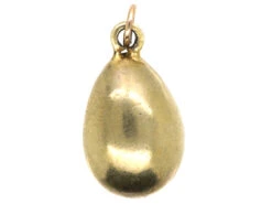 Edwardian Silver Gilt Egg Pendant Set With Pearls & A Garnet -Antique Jewellery Company DSC00457