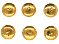 Edwardian 18ct Gold Enamel & Mother Of Pearl Set Of Dress Buttons In Original Case -Antique Jewellery Company DSC00471