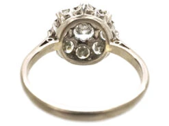 18ct White Gold & Platinum, Diamond Cluster Ring By Boodle & Dunthorne 18 18ct White Gold & Platinum, Diamond Cluster Ring By Boodle & Dunthorne -Antique Jewellery Company DSC00472