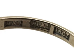 18ct White Gold & Platinum, Diamond Cluster Ring By Boodle & Dunthorne 22 18ct White Gold & Platinum, Diamond Cluster Ring By Boodle & Dunthorne -Antique Jewellery Company DSC00481