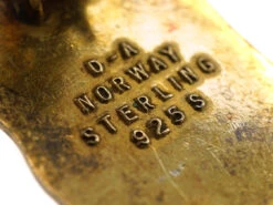 Silver & Enamel Clip On Earrings Representing “Spring” By David Andersen -Antique Jewellery Company DSC00534 1