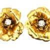 18ct Gold & Diamond Flower Earrings By Cartier, Paris 2 18ct Gold & Diamond Flower Earrings By Cartier, Paris -Antique Jewellery Company DSC00566 scaled 1