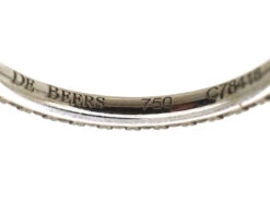 18ct White Gold & Diamond Eternity Ring By De Beers -Antique Jewellery Company DSC00575