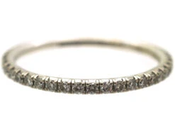18ct White Gold & Diamond Eternity Ring By De Beers -Antique Jewellery Company DSC00579 1