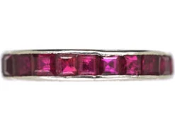 Art Deco Platinum & Ruby Eternity Ring