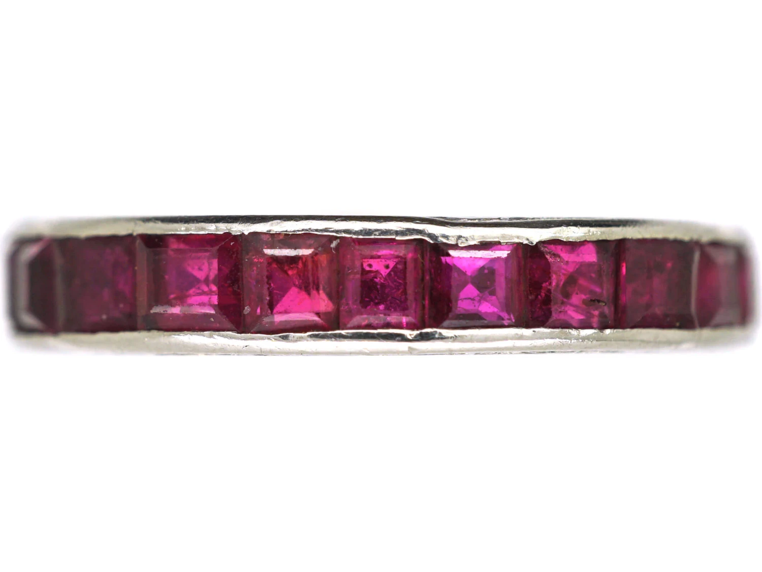 Art Deco Platinum & Ruby Eternity Ring 3 Art Deco Platinum & Ruby Eternity Ring