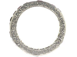 Art Deco Platinum & Ruby Eternity Ring 10 Art Deco Platinum & Ruby Eternity Ring -Antique Jewellery Company DSC00594