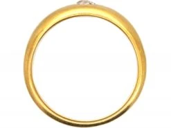 Victorian 18ct Gold Rub Over Set Diamond Ring -Antique Jewellery Company DSC00598 scaled 1