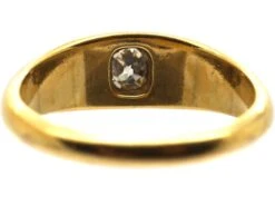 Victorian 18ct Gold Rub Over Set Diamond Ring -Antique Jewellery Company DSC00600 scaled 1