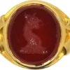 Victorian 18ct Gold Signet Ring With Intaglio Of A Griffin 1 Victorian 18ct Gold Signet Ring With Intaglio Of A Griffin -Antique Jewellery Company DSC00636 scaled 1