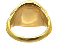 Victorian 18ct Gold Signet Ring With Intaglio Of A Griffin -Antique Jewellery Company DSC00644 scaled 1