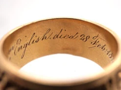 18ct Gold Memorial Ring Dated 1843 20 18ct Gold Memorial Ring Dated 1843 -Antique Jewellery Company DSC00648