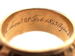 18ct Gold Memorial Ring Dated 1843 21 18ct Gold Memorial Ring Dated 1843 -Antique Jewellery Company DSC00649