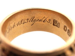 18ct Gold Memorial Ring Dated 1843 22 18ct Gold Memorial Ring Dated 1843 -Antique Jewellery Company DSC00650