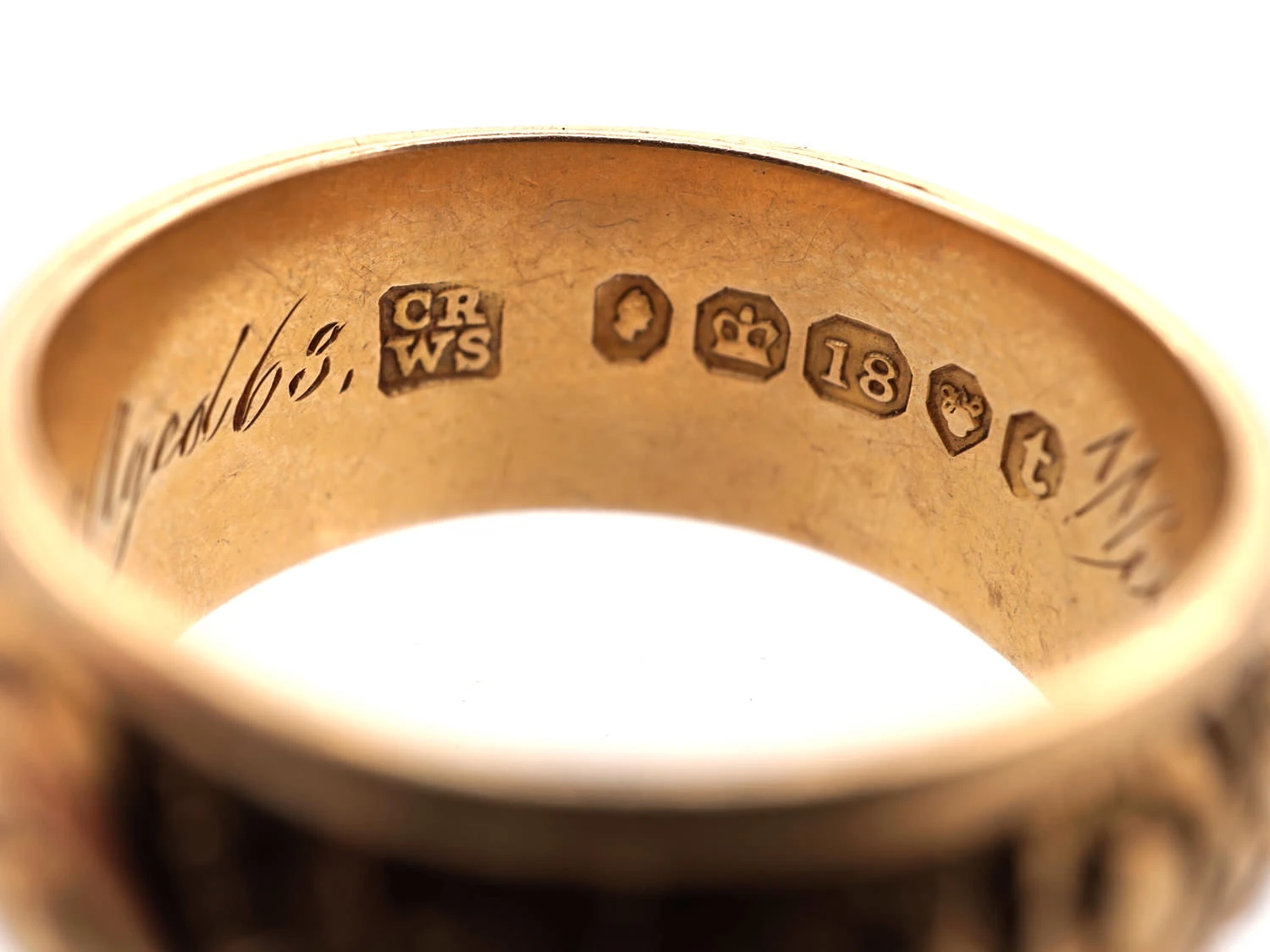 18ct Gold Memorial Ring Dated 1843 12 18ct Gold Memorial Ring Dated 1843 - Image 10