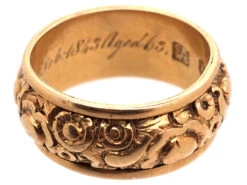 18ct Gold Memorial Ring Dated 1843 25 18ct Gold Memorial Ring Dated 1843 -Antique Jewellery Company DSC00653