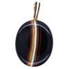 Victorian 18ct Gold & Banded Onyx Oval Pendant With Locket Back 1 Victorian 18ct Gold & Banded Onyx Oval Pendant With Locket Back -Antique Jewellery Company DSC00662