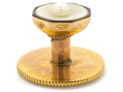 Art Deco 9ct Gold , Black Enamel, Natural Pearl & Mother Of Pearl Dress Set In Asprey Case -Antique Jewellery Company DSC00663 1