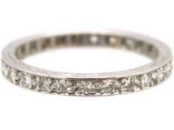Edwardian Platinum Eternity Ring Set With Diamonds -Antique Jewellery Company DSC00676 scaled 1