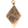 Edwardian 9ct Gold Diamond Shaped Locket 1 Edwardian 9ct Gold Diamond Shaped Locket -Antique Jewellery Company DSC00709
