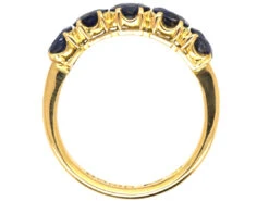 18ct Gold Five Stone Sapphire Ring 14 18ct Gold Five Stone Sapphire Ring -Antique Jewellery Company DSC00740
