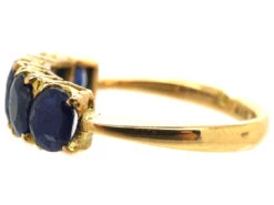 18ct Gold Five Stone Sapphire Ring 13 18ct Gold Five Stone Sapphire Ring -Antique Jewellery Company DSC00746