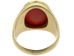 14ct Gold Carnelian Signet Ring 13 14ct Gold Carnelian Signet Ring -Antique Jewellery Company DSC00748