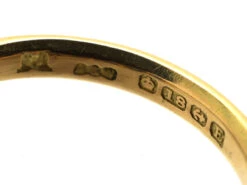 18ct Gold Five Stone Sapphire Ring 16 18ct Gold Five Stone Sapphire Ring -Antique Jewellery Company DSC00752