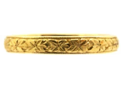 22ct Engraved Wedding Ring 8 22ct Engraved Wedding Ring -Antique Jewellery Company DSC00848