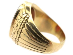 14ct Gold Carnelian Signet Ring 18 14ct Gold Carnelian Signet Ring -Antique Jewellery Company DSC00855