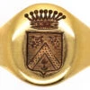 French 18ct Gold Signet Ring With Engraved Crest 1 French 18ct Gold Signet Ring With Engraved Crest -Antique Jewellery Company DSC00885