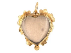 Georgian 15ct Gold & Pansy Motif Pendant With Locket Back 9 Georgian 15ct Gold & Pansy Motif Pendant With Locket Back -Antique Jewellery Company DSC00909 1