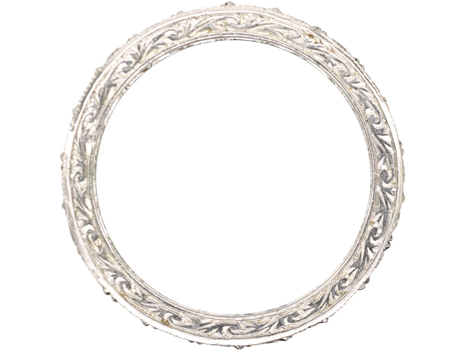 Early 20th Century Platinum & Diamond Eternity Ring 5 Early 20th Century Platinum & Diamond Eternity Ring - Image 3
