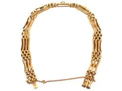 Edwardian 15ct Gold Gate Bracelet Set With Turquoise & Natural Split Pearls 11 Edwardian 15ct Gold Gate Bracelet Set With Turquoise & Natural Split Pearls -Antique Jewellery Company DSC00918