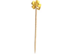 Edwardian 15ct Gold & Enamel Four Leaf Clover Tie Pin 7 Edwardian 15ct Gold & Enamel Four Leaf Clover Tie Pin -Antique Jewellery Company DSC01008