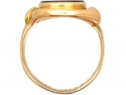Early 20th Century 15ct Gold Signet Ring Set With A Bloodstone With Snakes Around It. 11 Early 20th Century 15ct Gold Signet Ring Set With A Bloodstone With Snakes Around It. -Antique Jewellery Company DSC01011 scaled 1