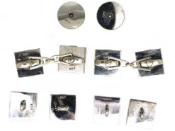 Art Deco 18ct White Gold , Mother Of Pearl & Diamond Dress Set In Original Case 19 Art Deco 18ct White Gold , Mother Of Pearl & Diamond Dress Set In Original Case -Antique Jewellery Company DSC01013