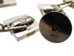 Art Deco 18ct White Gold , Mother Of Pearl & Diamond Dress Set In Original Case 14 Art Deco 18ct White Gold , Mother Of Pearl & Diamond Dress Set In Original Case -Antique Jewellery Company DSC01017