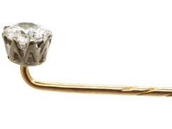 Edwardian Single Stone Diamond Tie Pin 8 Edwardian Single Stone Diamond Tie Pin -Antique Jewellery Company DSC01018