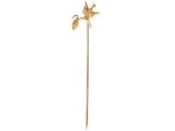 Edwardian 9ct Gold Swallow & Sprig Tie Pin 11 Edwardian 9ct Gold Swallow & Sprig Tie Pin -Antique Jewellery Company DSC01021
