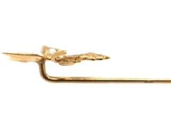 Edwardian 9ct Gold Swallow & Sprig Tie Pin 10 Edwardian 9ct Gold Swallow & Sprig Tie Pin -Antique Jewellery Company DSC01025