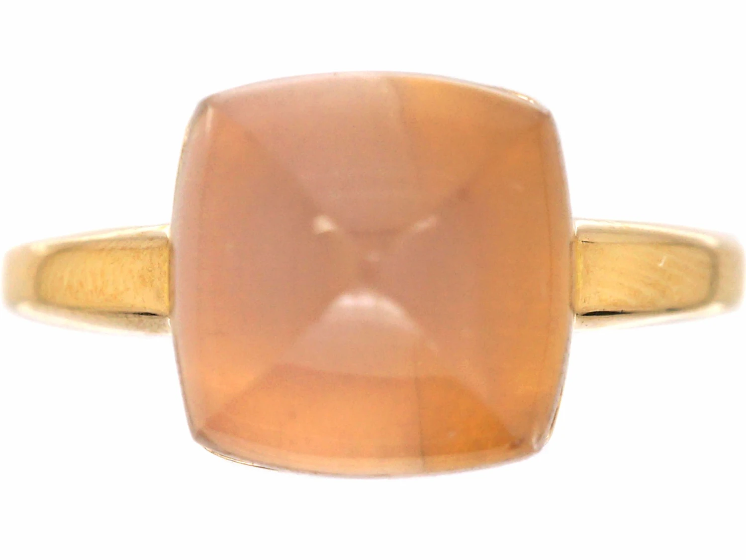 18ct Gold Ring Set With Rose Quartz By Fred Of Paris 3 18ct Gold Ring Set With Rose Quartz By Fred Of Paris