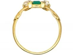 Early Victorian 18ct Gold, Emerald & Diamond Ring 10 Early Victorian 18ct Gold, Emerald & Diamond Ring -Antique Jewellery Company DSC01054 scaled 1