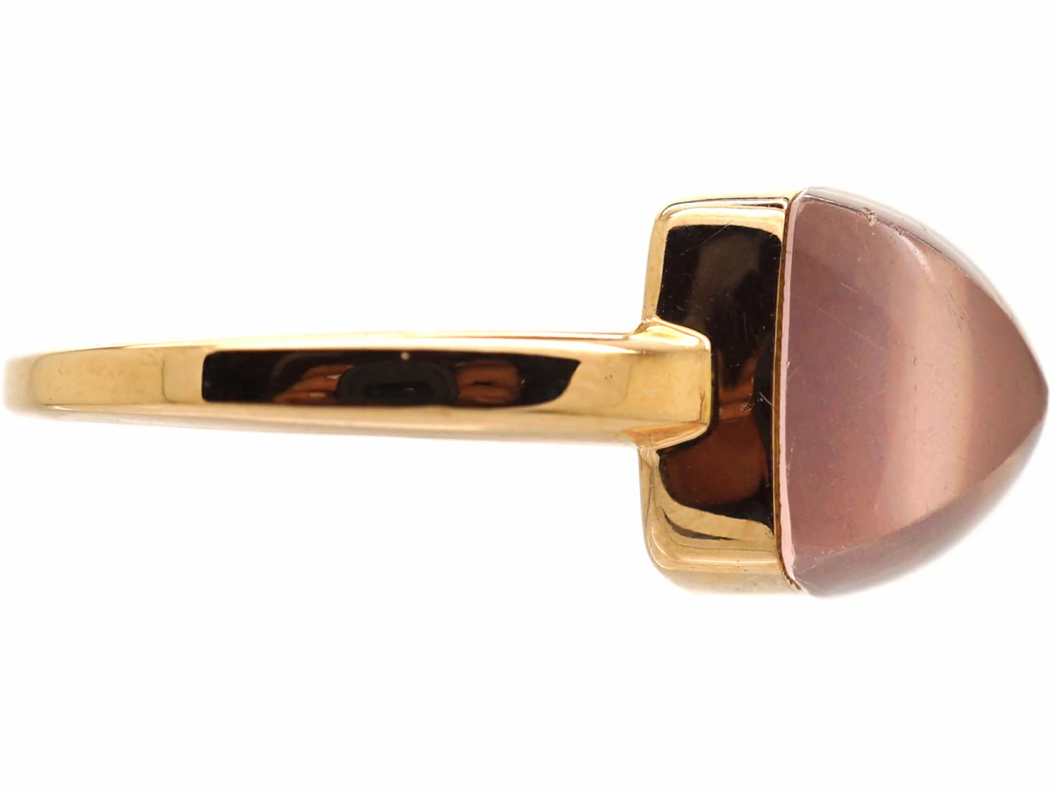 18ct Gold Ring Set With Rose Quartz By Fred Of Paris 7 18ct Gold Ring Set With Rose Quartz By Fred Of Paris - Image 5