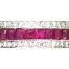 18ct White Gold Princess Cut Ruby & Diamond Three Row Eternity Ring 2 18ct White Gold Princess Cut Ruby & Diamond Three Row Eternity Ring -Antique Jewellery Company DSC01108 scaled 1
