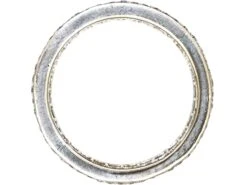 18ct White Gold Princess Cut Ruby & Diamond Three Row Eternity Ring -Antique Jewellery Company DSC01127 scaled 1