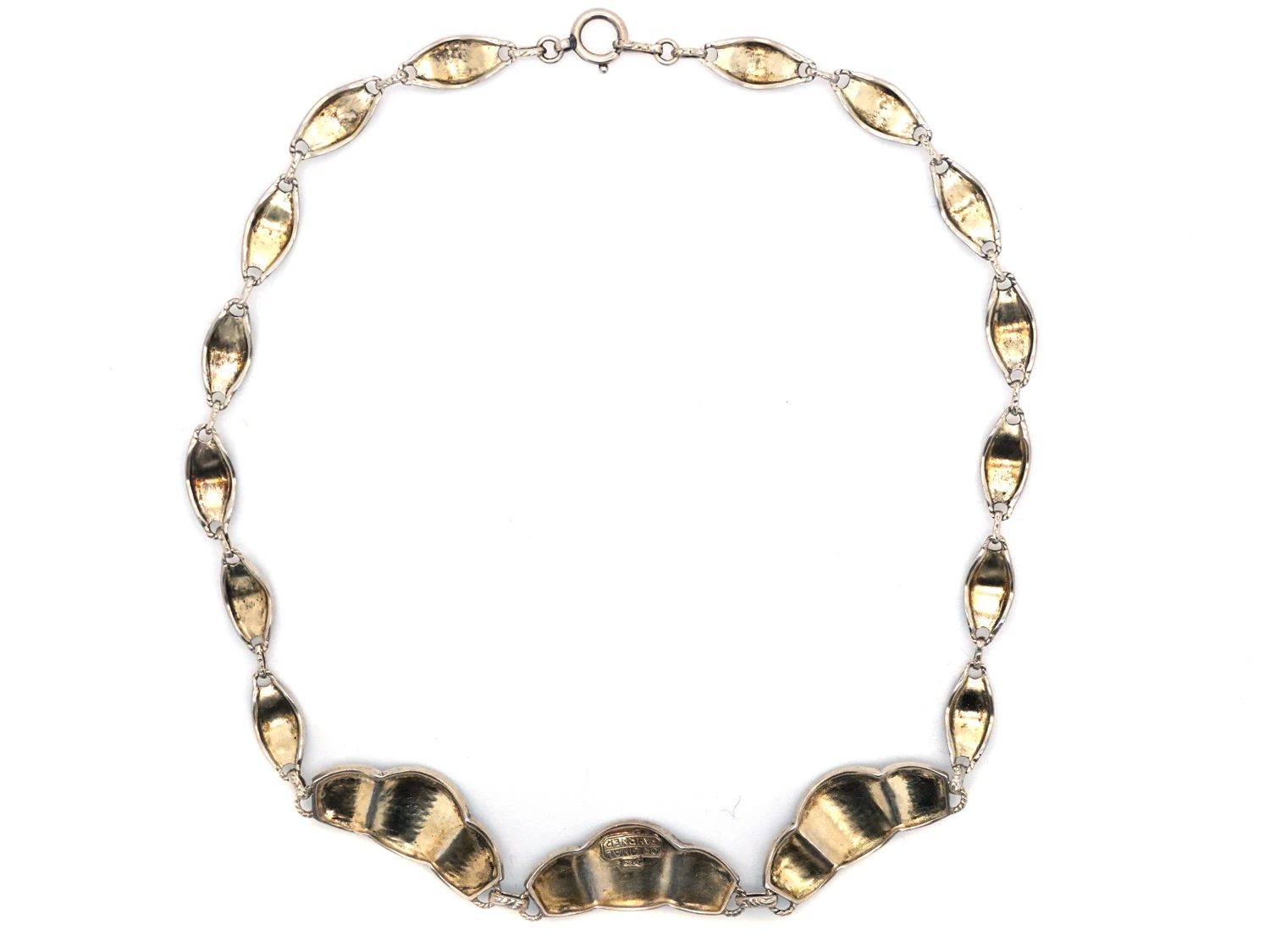 Theodor Farhner Art Deco Silver & Marcasite Necklace 6 Theodor Farhner Art Deco Silver & Marcasite Necklace - Image 4