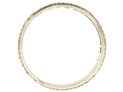 9ct White Gold Engraved Wedding Band 16 9ct White Gold Engraved Wedding Band -Antique Jewellery Company DSC01181