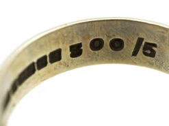 9ct White Gold Engraved Wedding Band 18 9ct White Gold Engraved Wedding Band -Antique Jewellery Company DSC01188