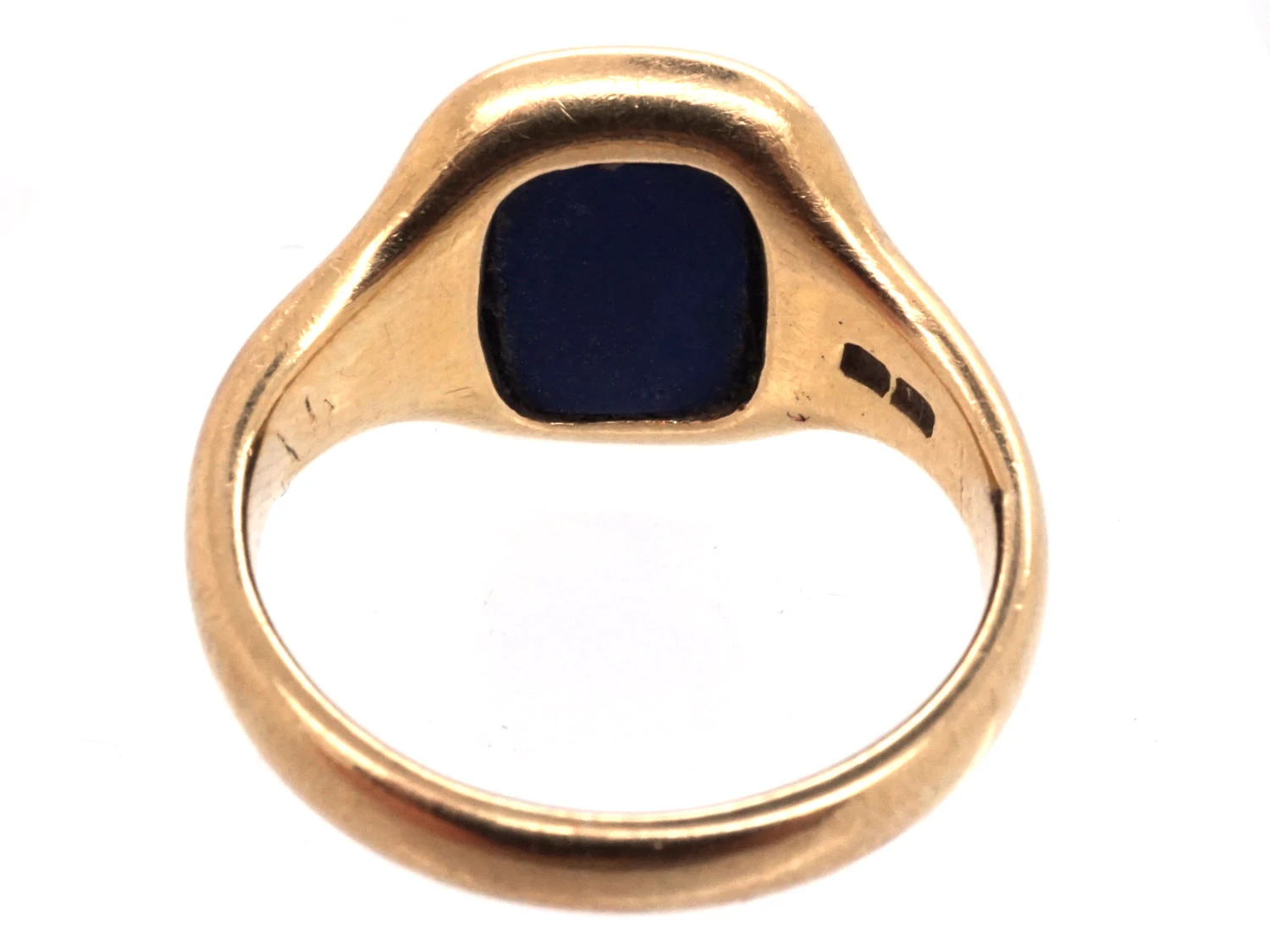 18ct Gold & Lapis Intaglio Signet Ring 5 18ct Gold & Lapis Intaglio Signet Ring - Image 3